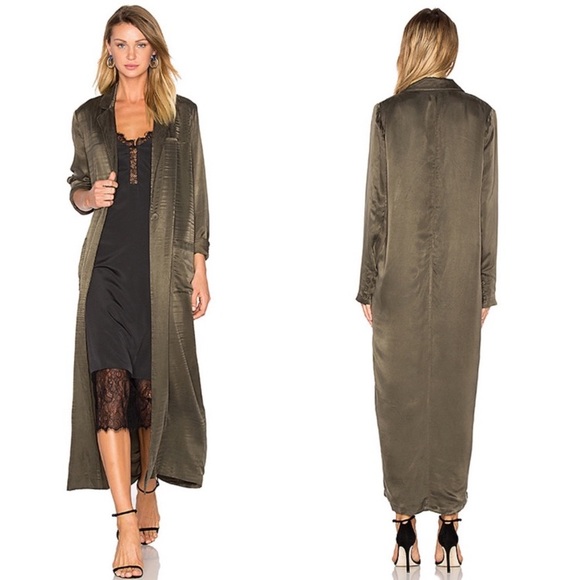 House of Harlow 1960 Jackets & Blazers - House of Harlow 1960 Green Cheryl Maxi Coat Olive